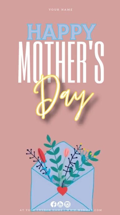 mother's day instagram story post template
