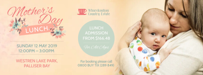 Mother's Day Lunch Offer Facebook Cover Photo template