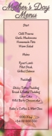 Mother's Day Menu Half Page Letter template