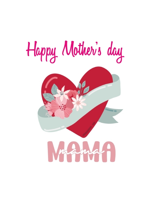 Mother's day mug design Flyer (US Letter) template