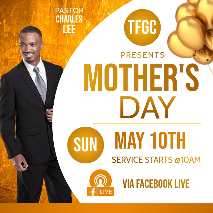 Copy of MOTHER'S DAY ONLINE CHURCH FLYER | PosterMyWall