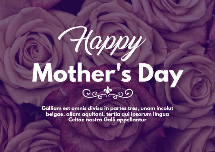 mother's day postcard 2 Pocztówka template