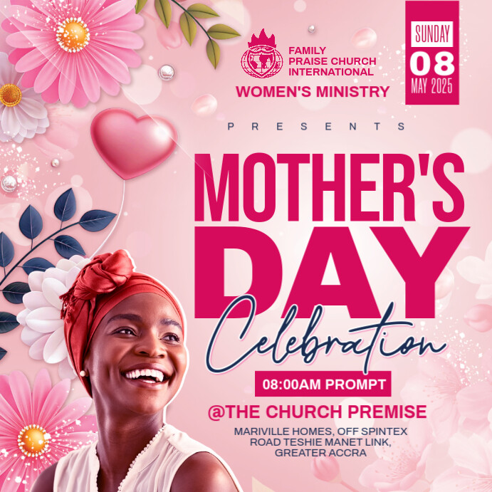 Mother's day poster template Wpis na Instagrama
