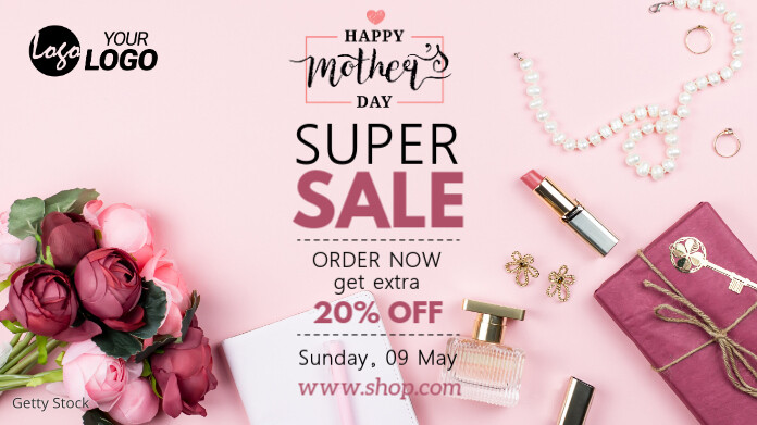 Mother's Day Sale Ad Wpis na Twittera template