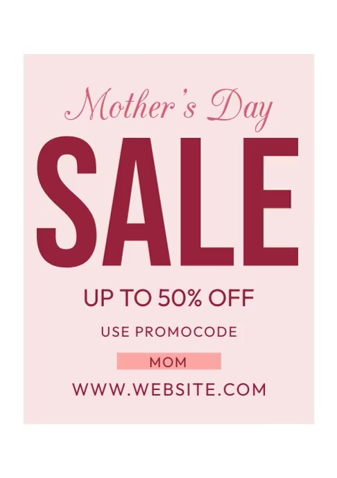 Mother's Day Sale A4 template