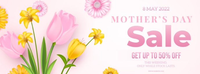 MOTHER'S DAY SALE EVENT DESIGN TEMPLATE Zdjęcie w tle na Facebooka