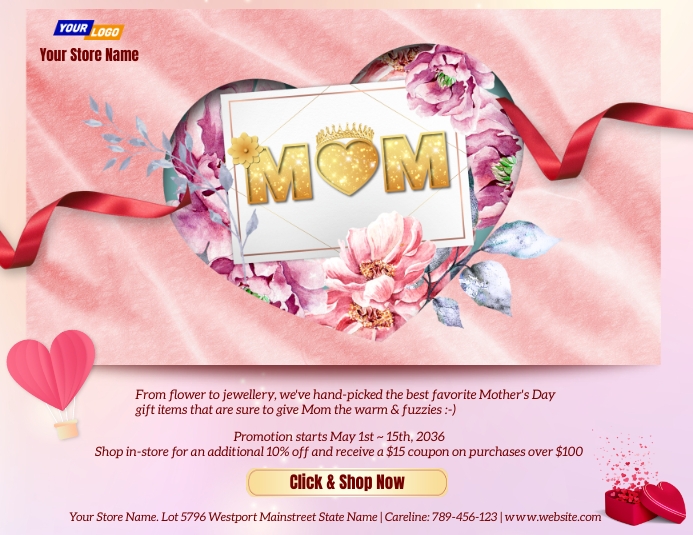 Mother's Day Sale Event Flyer PosterMyWall