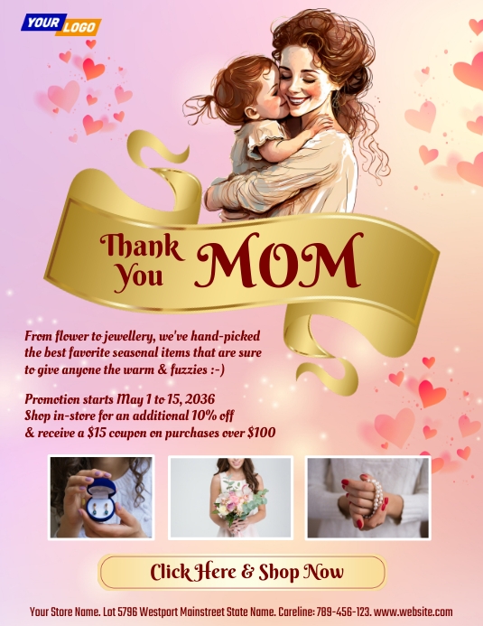 Mother's Day Sale Event Flyer Template PosterMyWall