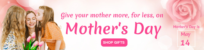 Mother's Day Sale Flyer Transparent 2 stopy × 8 stóp template