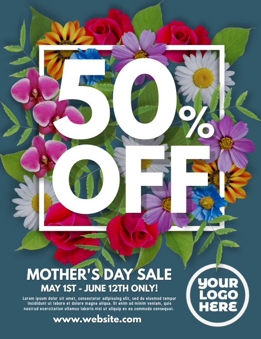 Mother's Day Sale Flyer Template PosterMyWall