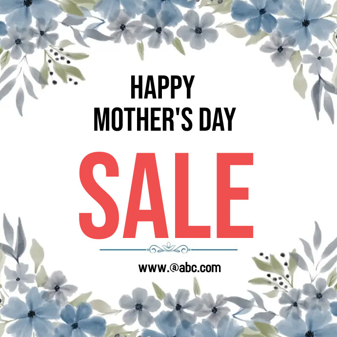 mother's day sale flyers Instagram Post template
