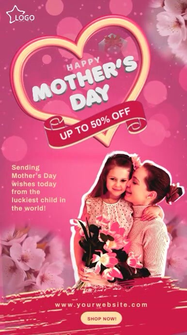 Mother's Day Sale Intagram Story Banner template
