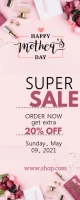 Mother's Day Sale Roll-Up Banner template