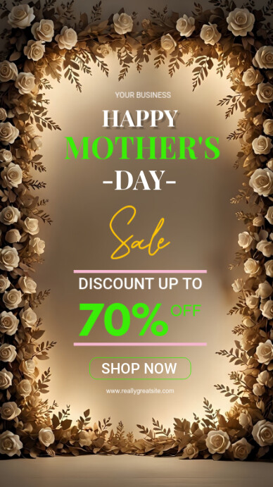 Mother's day sale templates Instagram story post 2025