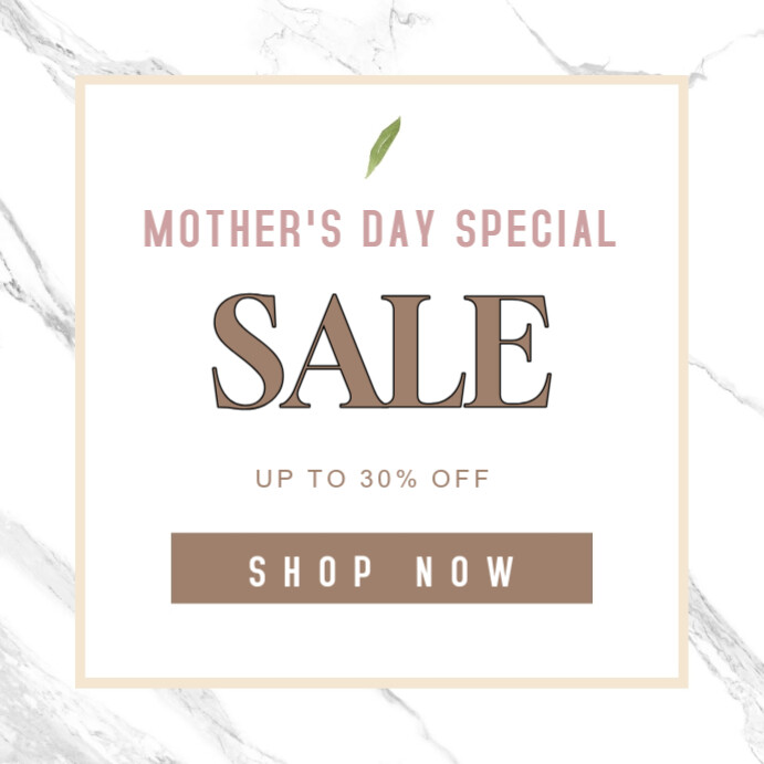 Mother's day sales poster template