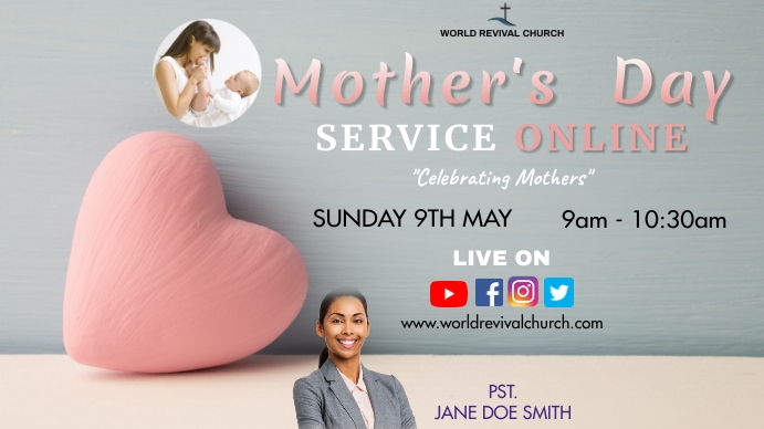 Mother's day service Template | PosterMyWall