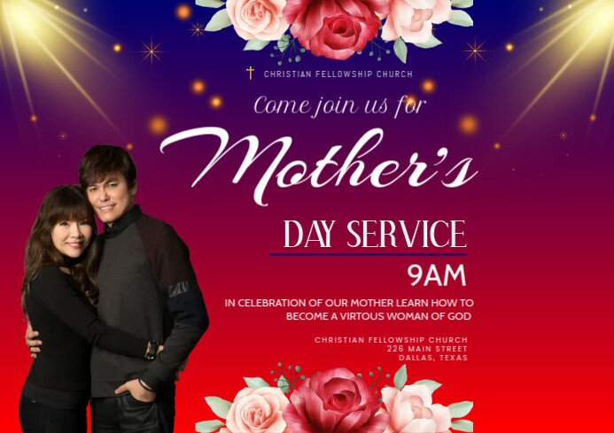 Copy of MOTHER'S DAY SERVICE | PosterMyWall