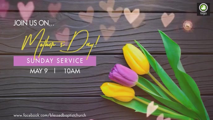 Mother's Day Service Ekran reklamowy (16:9) template