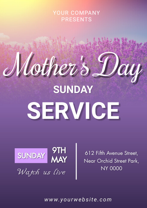 MOTHER'S DAY SERVICE Template | PosterMyWall