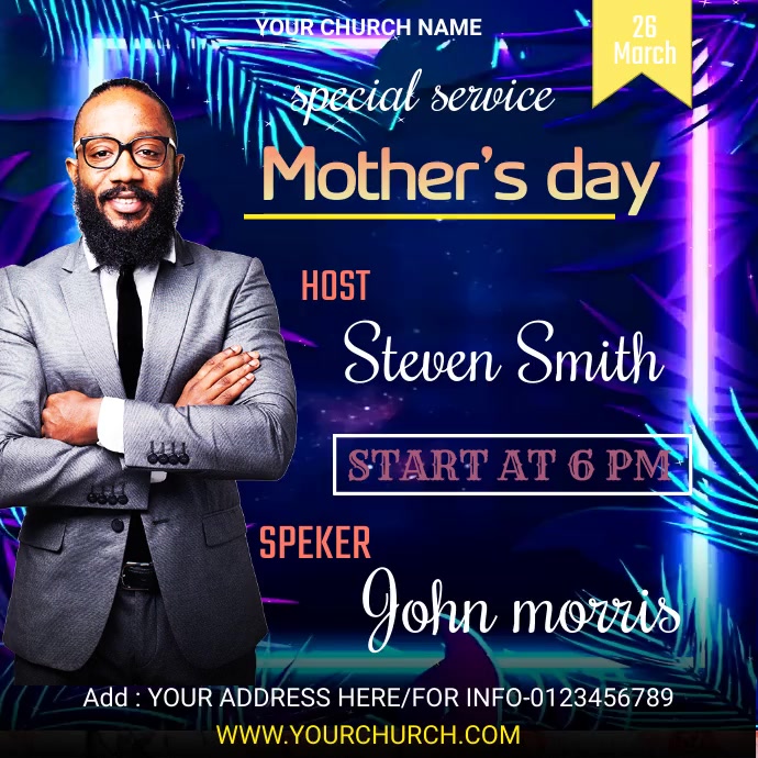 Mother's day service Template | PosterMyWall