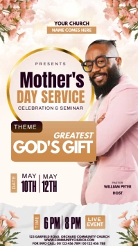 mother's day service template Instagram-Story