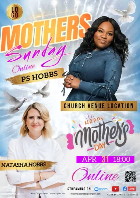 Mother's day Sunday Church Service Template | PosterMyWall