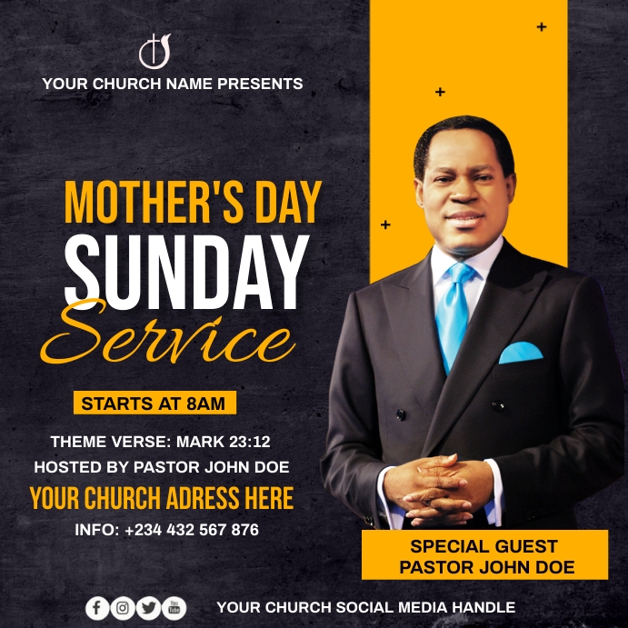 Copy of mother's day sunday | PosterMyWall