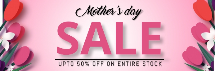 Mother's day template Banner 2' × 6'