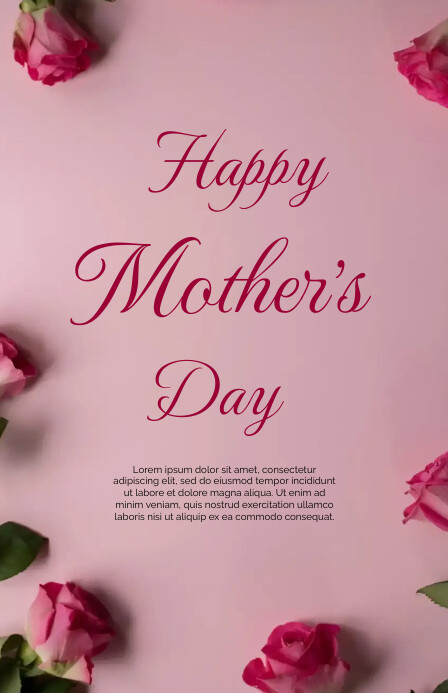 mother's day template Tabloid