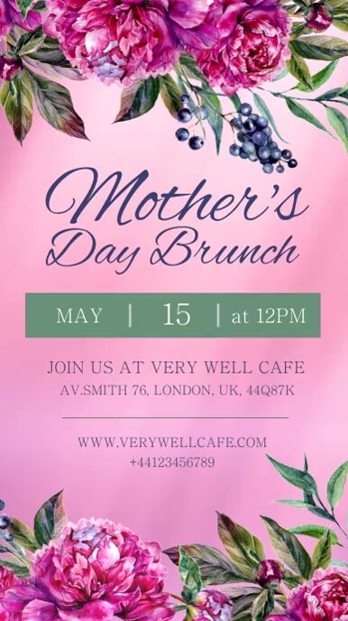 Mother's Day Video Ekran reklamowy (9:16) template