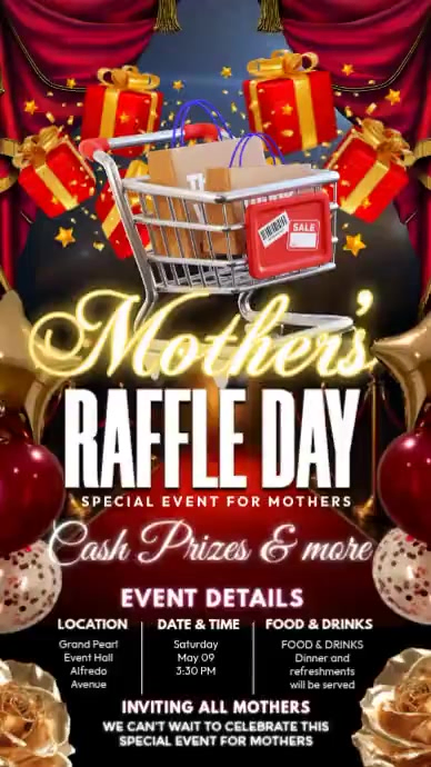 Mother's Day Raffle Event Template | PosterMyWall