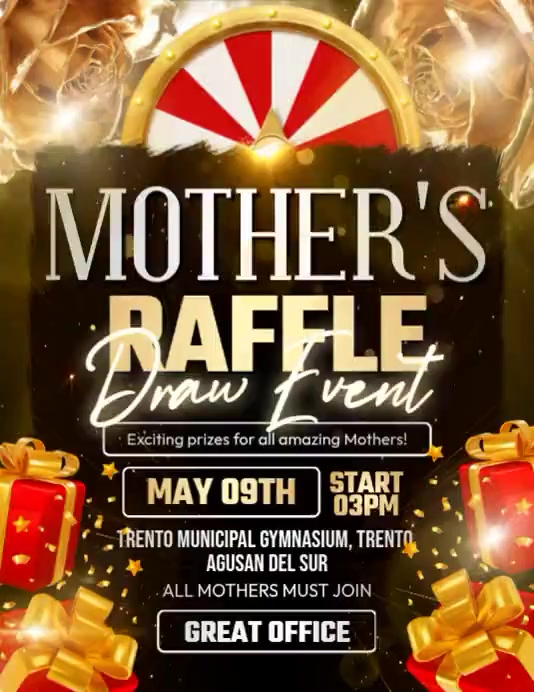 Mum Raffle Plantilla de Mother's Day Raffle Event | PosterMyWall