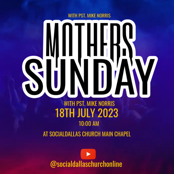 mother's sunday Template | PosterMyWall