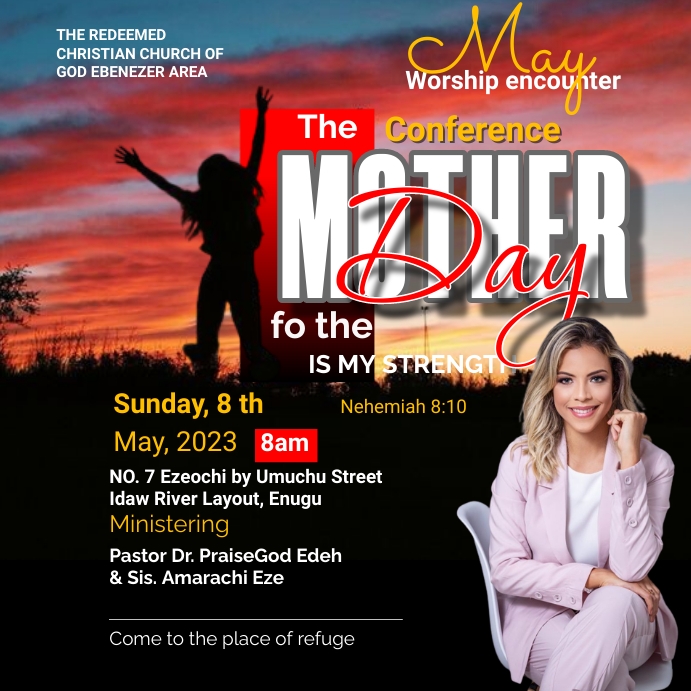 Mother day church service Template | PosterMyWall