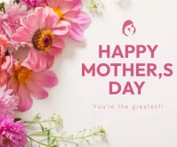 Mother day Rectángulo Mediano template