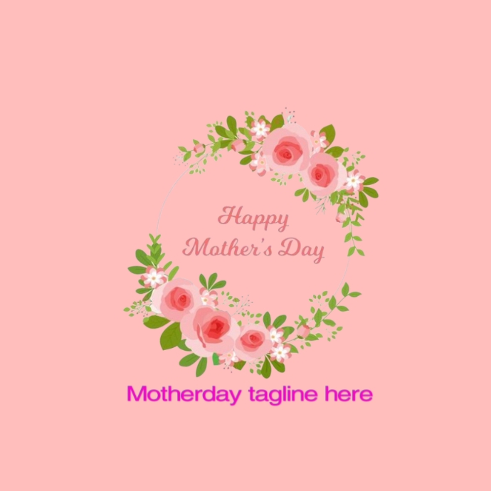 Mother day โลโก้ template