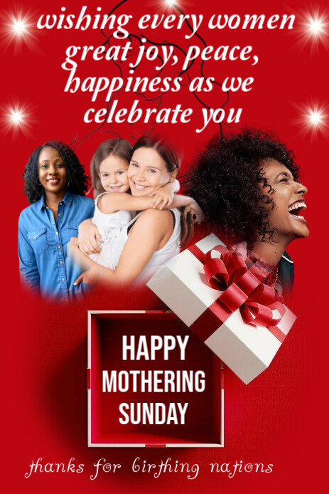 mother day Grafika na Pinterest template