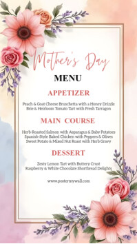 Mother Day Menu Instagram Story template