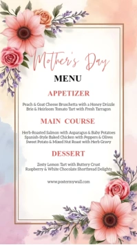 Mother Day Menu Instagram Story Instagram-Story template