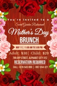 Mother Day Poster template