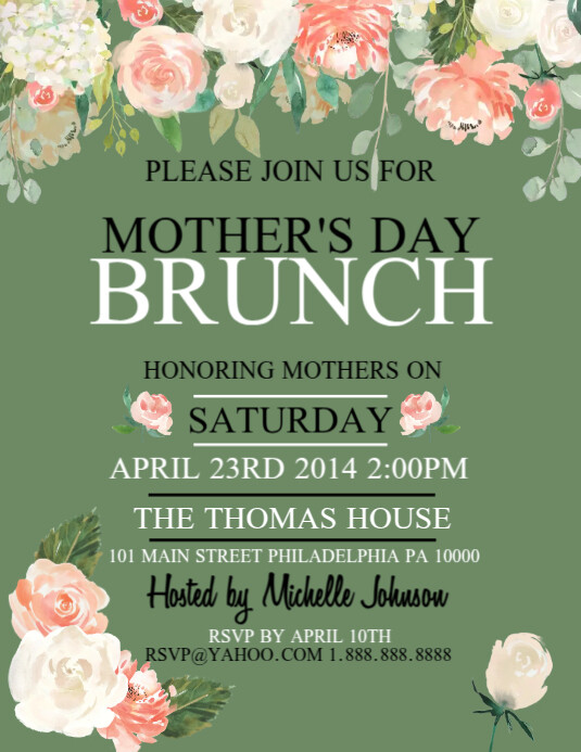 Copy of Mother's day Brunch PosterMyWall