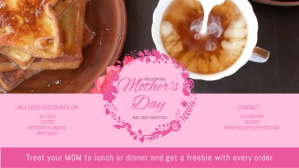 Vermelho Mother's Day Lunch Promotion Digitalt display Template