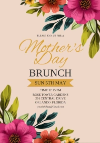 mothers brunch A3 template