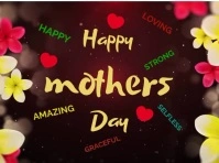 MOTHERS DAY , HAPPY MOTHERS DAY FLYER Rótulo de jardín template