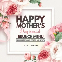 Mothers day brunch Quadrato (1:1) template