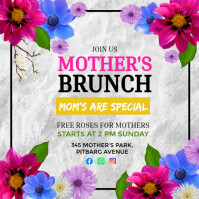 mothers day brunch Instagram Post template
