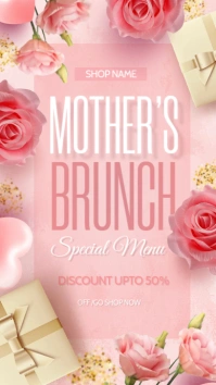 mothers day brunch Instagram Story template