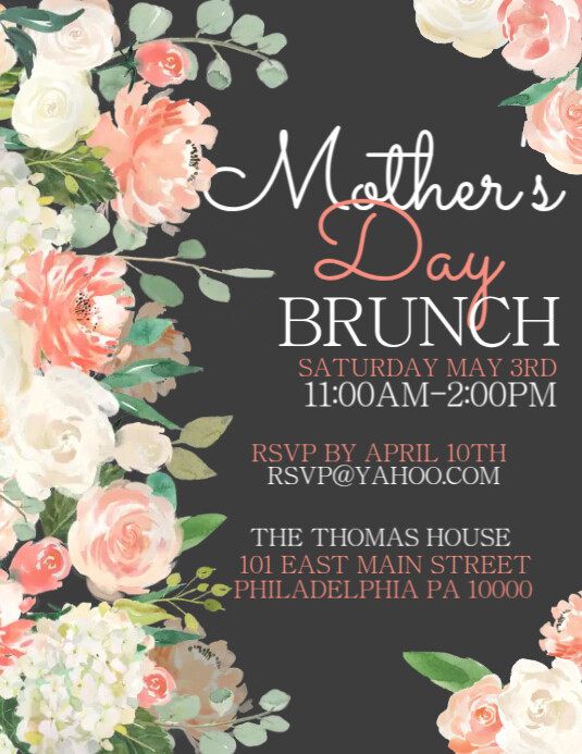 Awsome Qr Code Design 1.68K+ Free Mother's Day Brunch Flyer Templates | PosterMyWall
