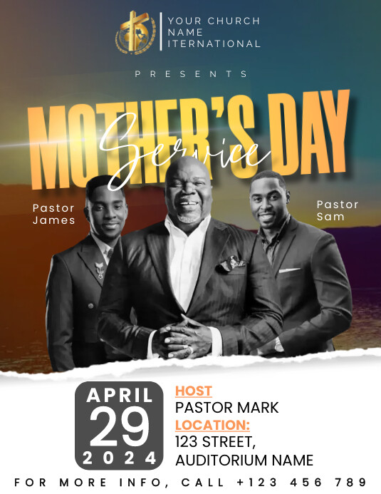 Plantilla de Mothers day Church Flyer | PosterMyWall