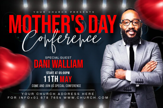 Mothers day church flyer Template | PosterMyWall